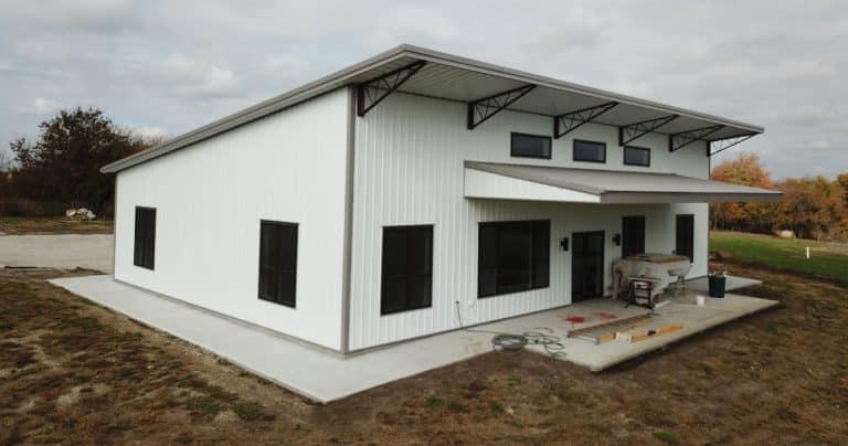 Single Slope Barndominium by WorldWide Steel Buildings