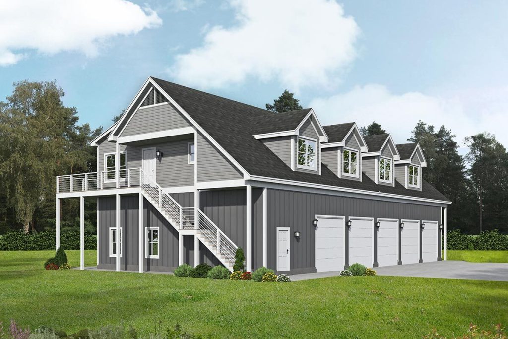 barndominium duplex plan 68844VR