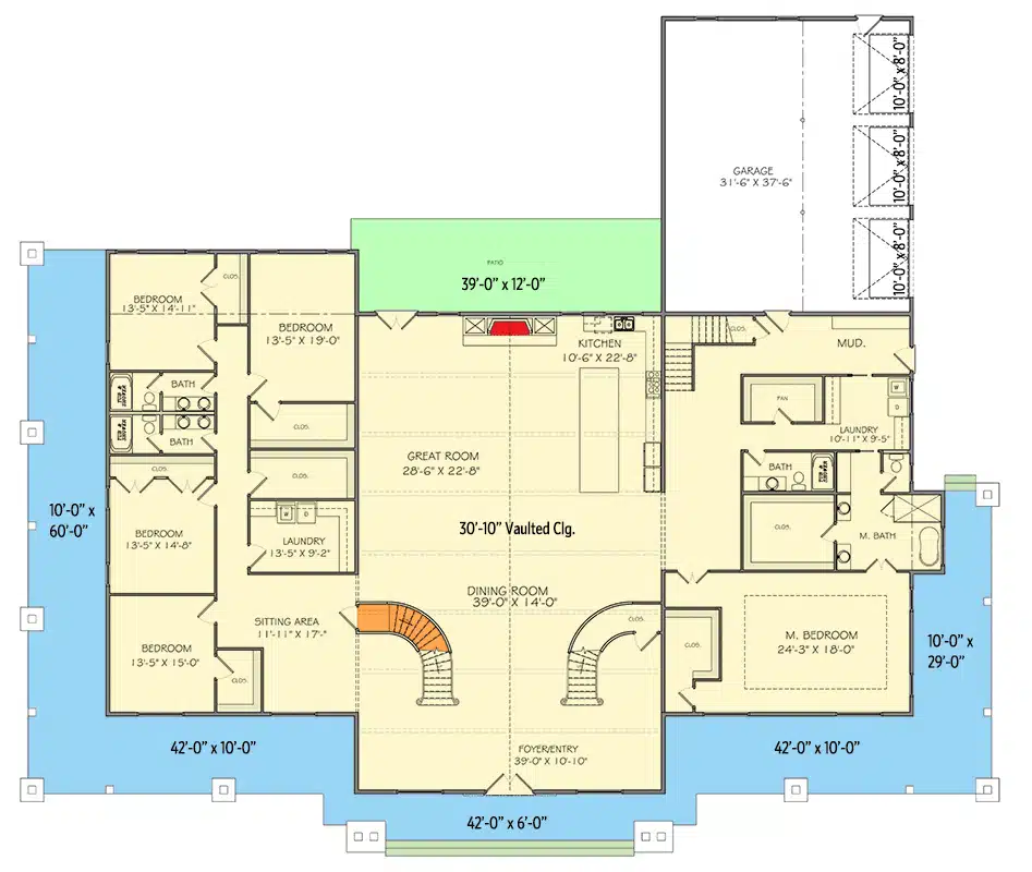 split level barndo house