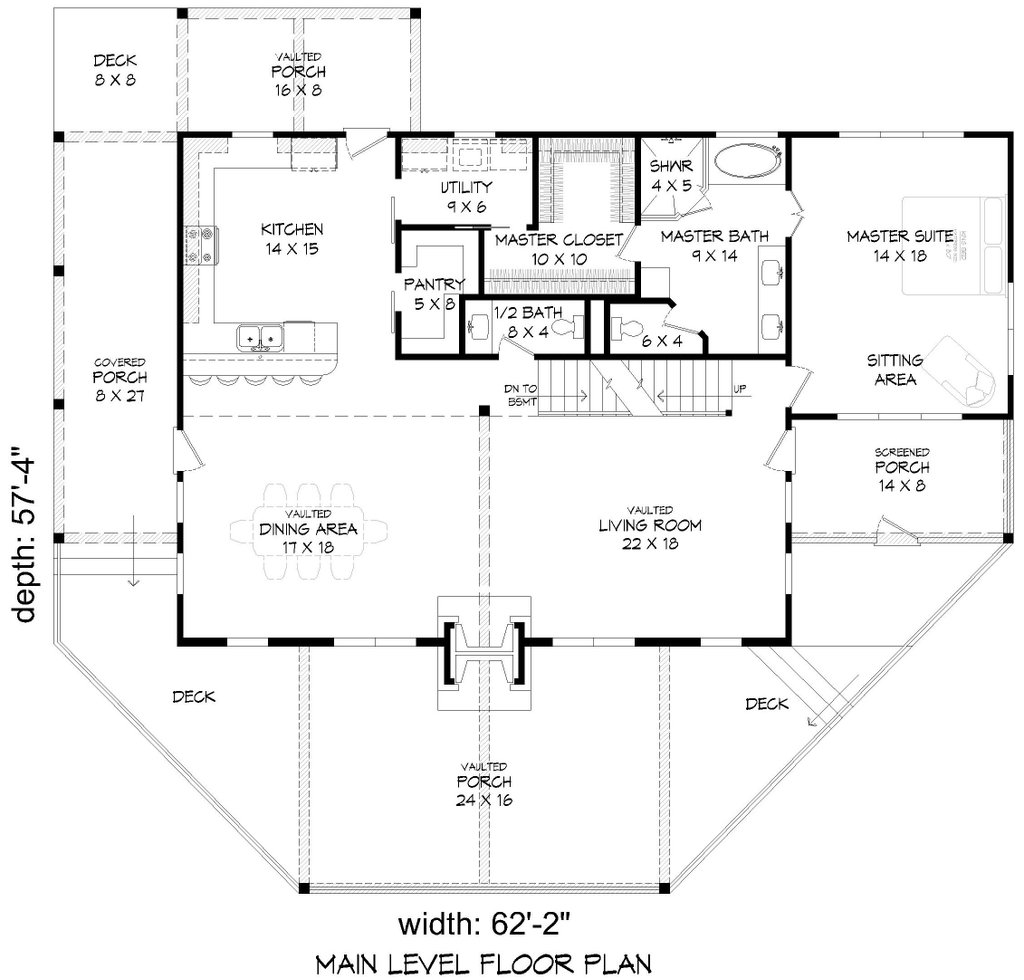 lake house floor plan