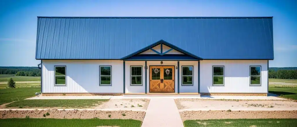 long barndominium house plan