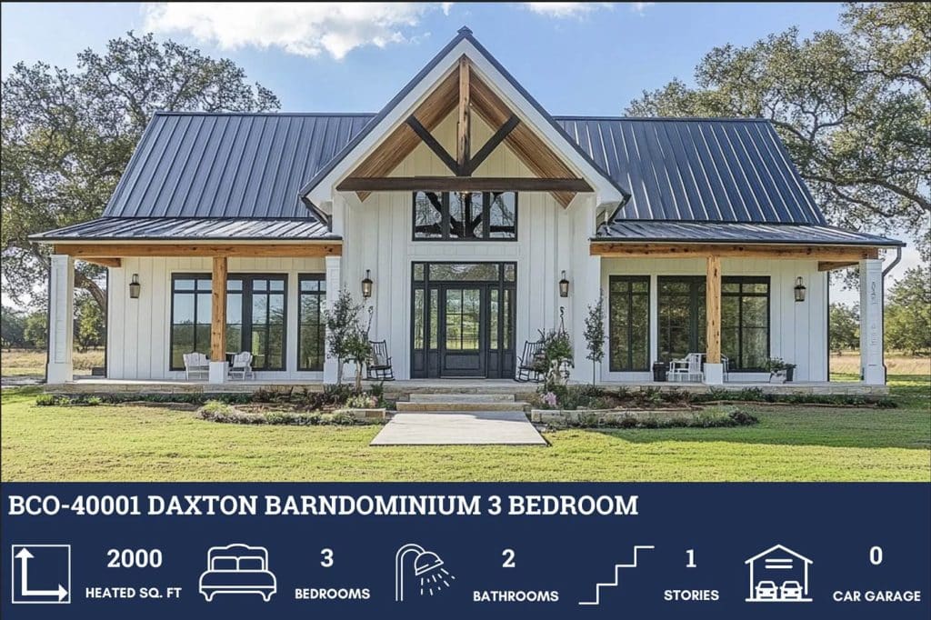 the daxton barndominium house plan