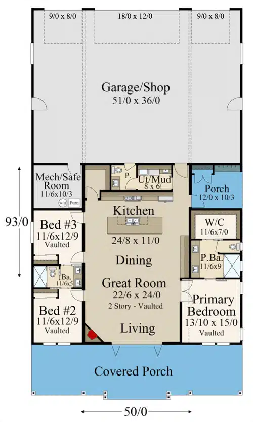 secret room house plan