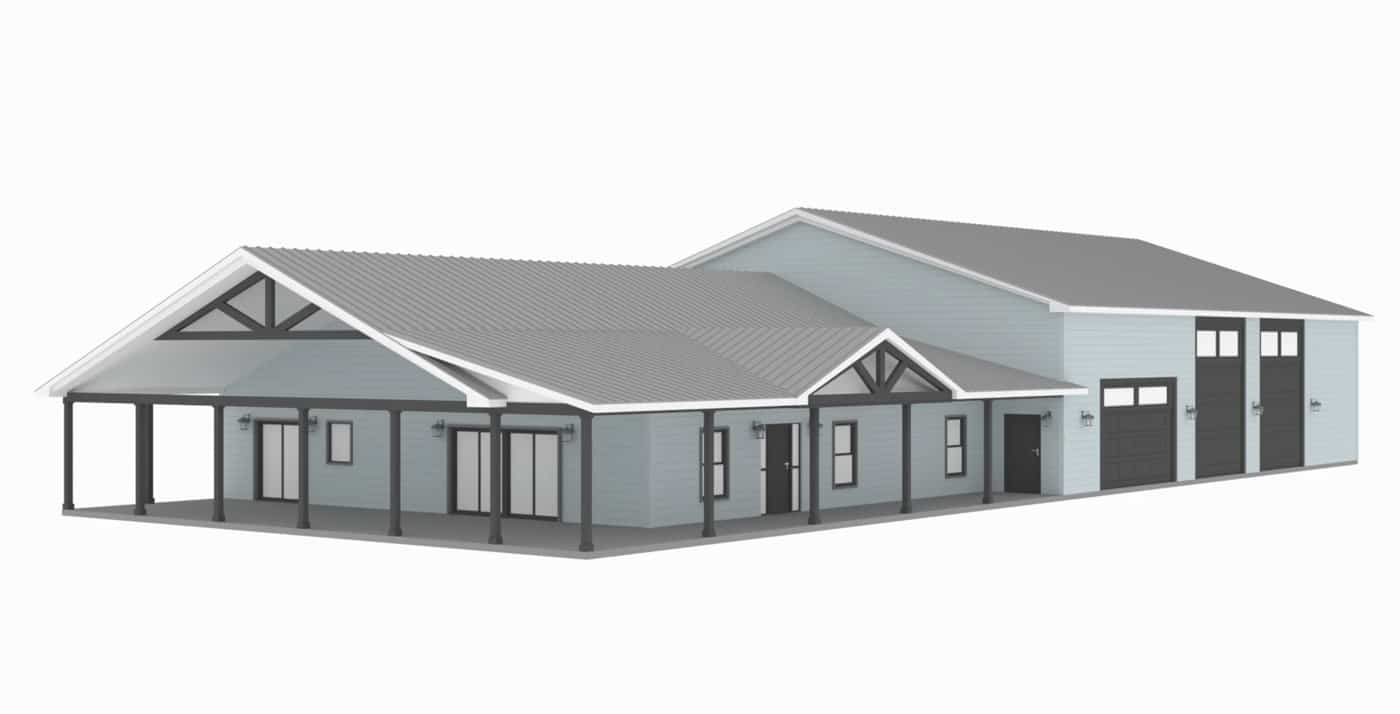 barndominium plans with RV garage