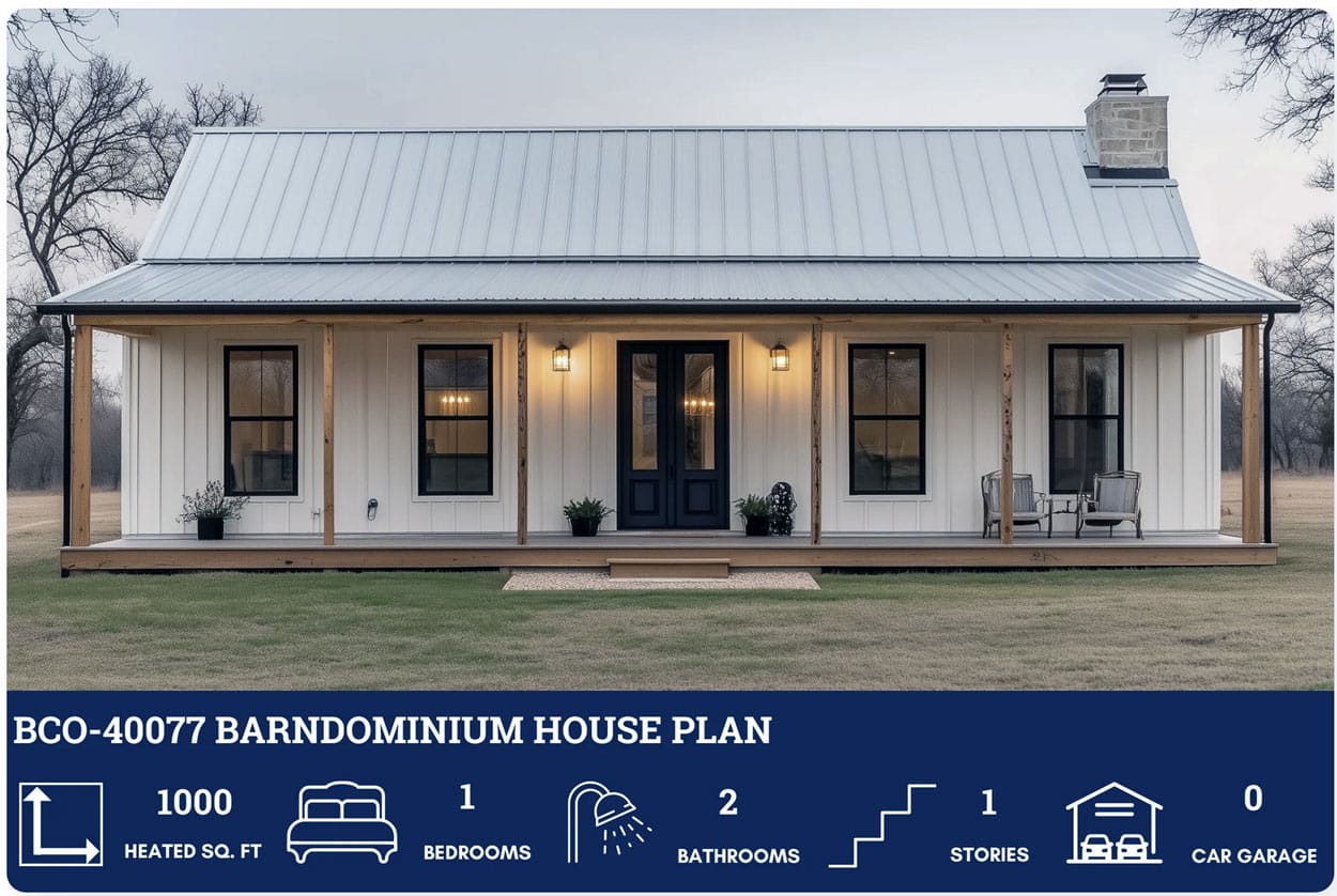 100k barndominium plan
