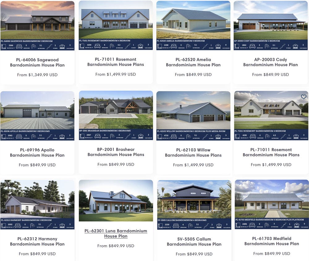 georgia barndominium plans for sale