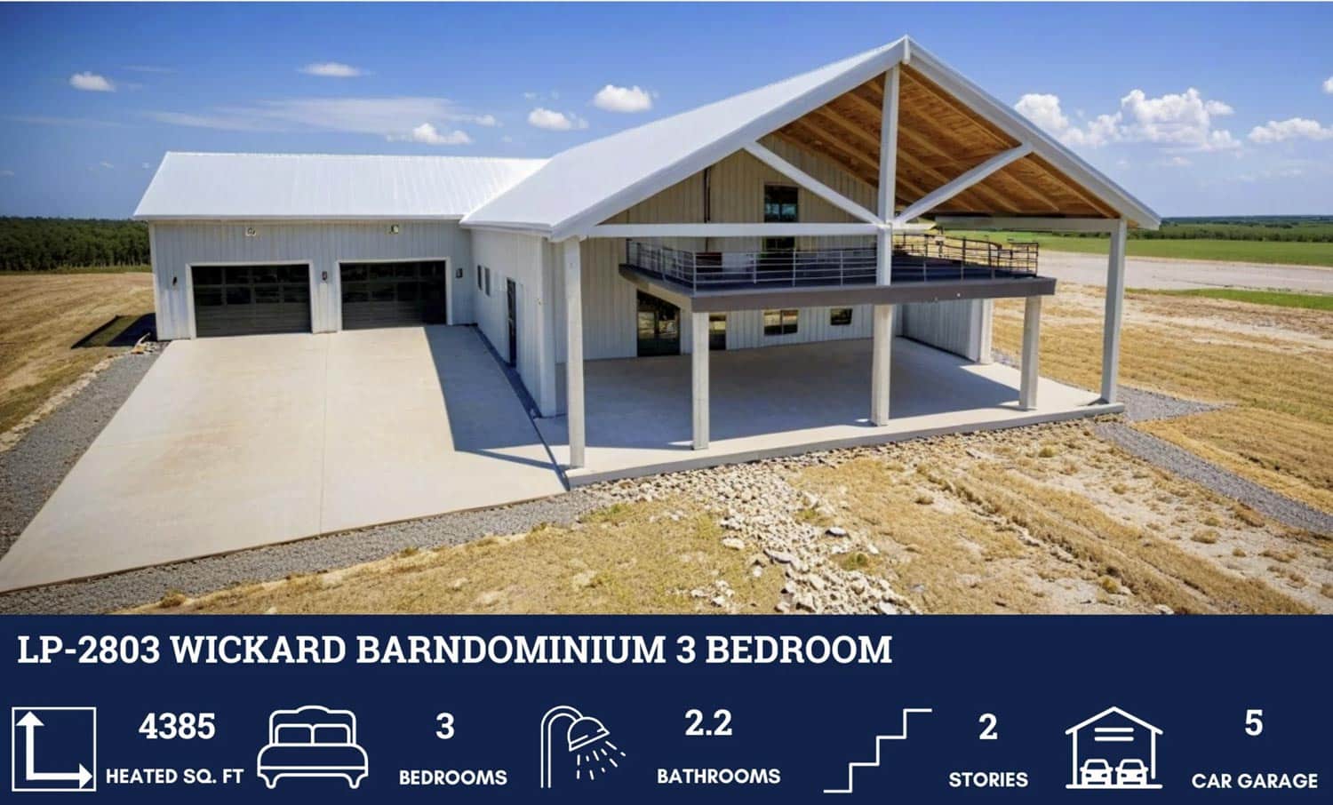 wickard 3-bed barndominium plan