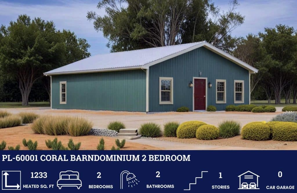Coral barndominium plan