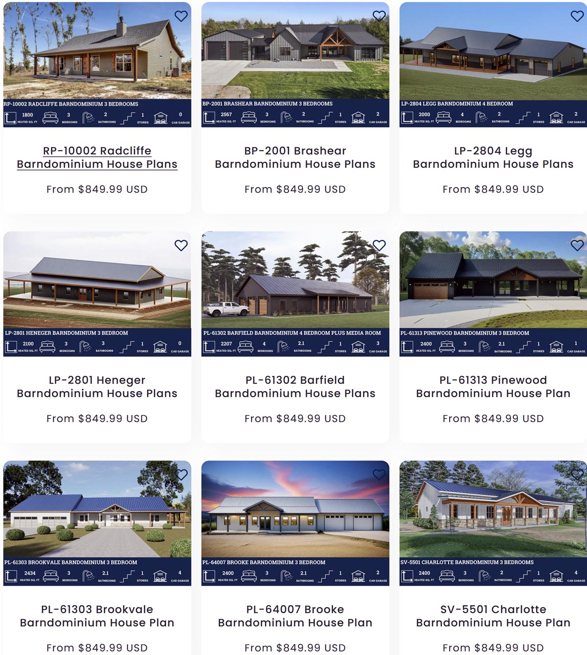 Single-Story Ranch Barndominium Plans (One-Story Designs)