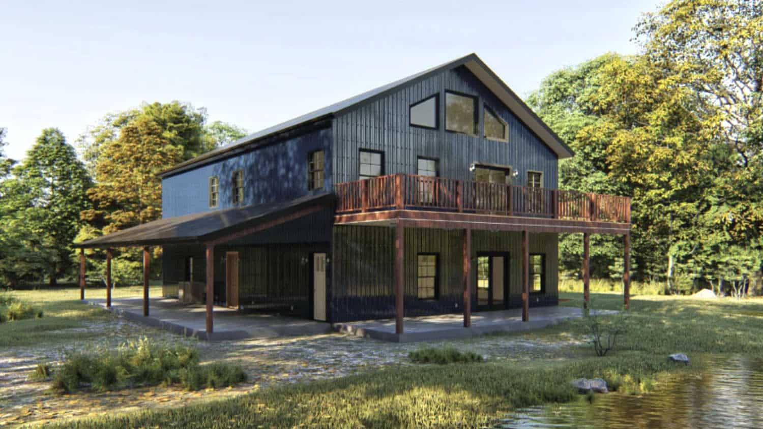 34x28 barndominium floor plan