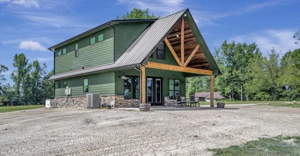 2-story barndominium home plan