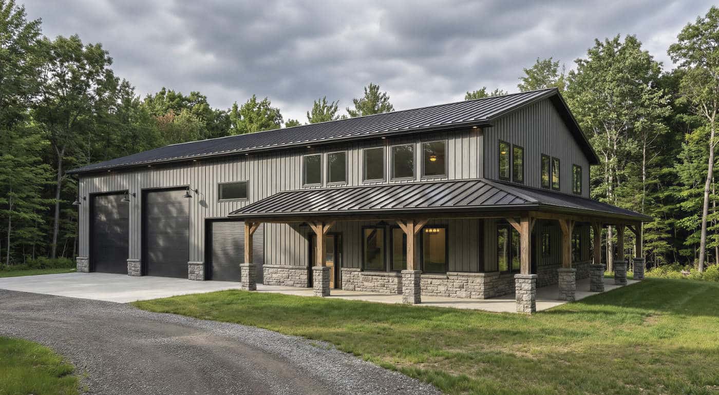 garage with living quarters